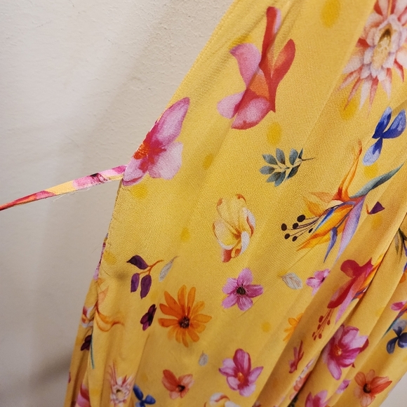 Floral Yellow Jumpsuit - Picture 6 of 12